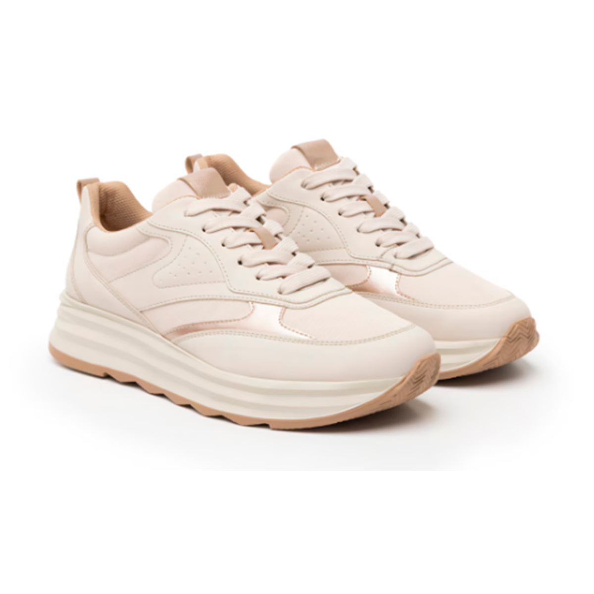 Tenis Casual Flexi Para Dama Modelo 127102 Beige