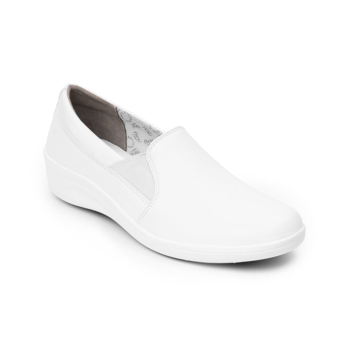 Mocasín Casual Flexi Para Dama Modelo 32608 Blanco